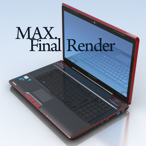 3ds max notebook toshiba qosmio x500 - Notebook TOSHIBA Qosmio X500.MAX... by 3DLocker